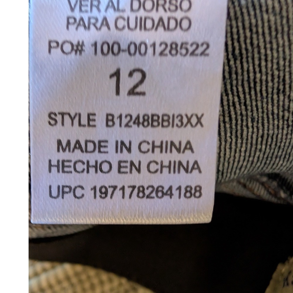 DEMOCRACY Ab Technology Distressed Ankle Skimmer Stretch Jeans Women's 12 - Picture 12 of 14